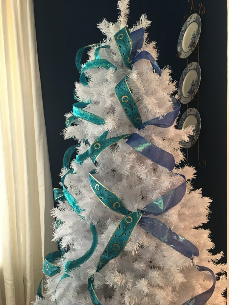 Peacock themed Christmas Tree