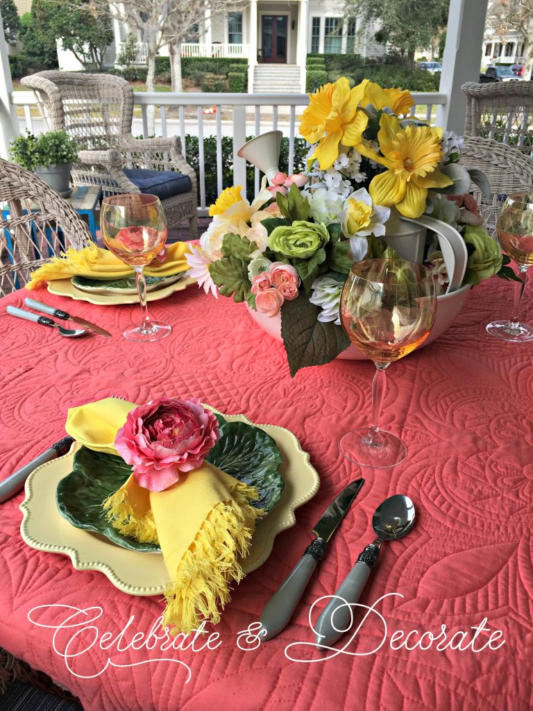 Early spring tablescape