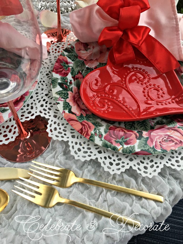 Valentine’s Table on the Porch