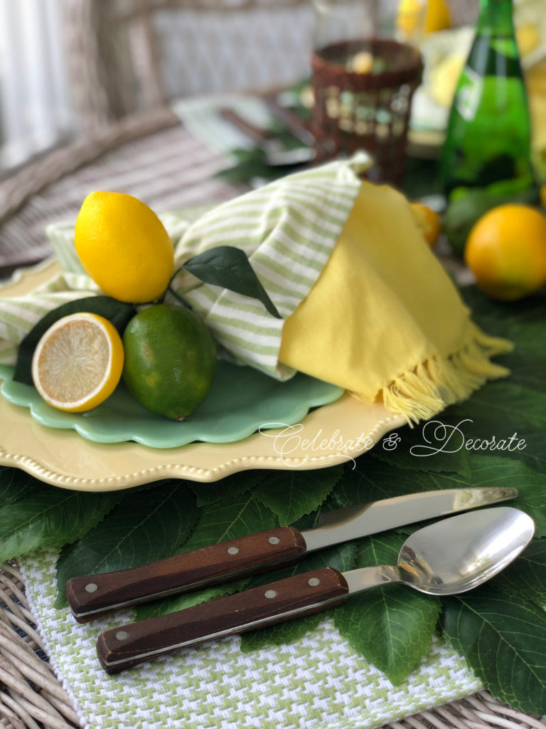 A Lemon Lime Tablescape