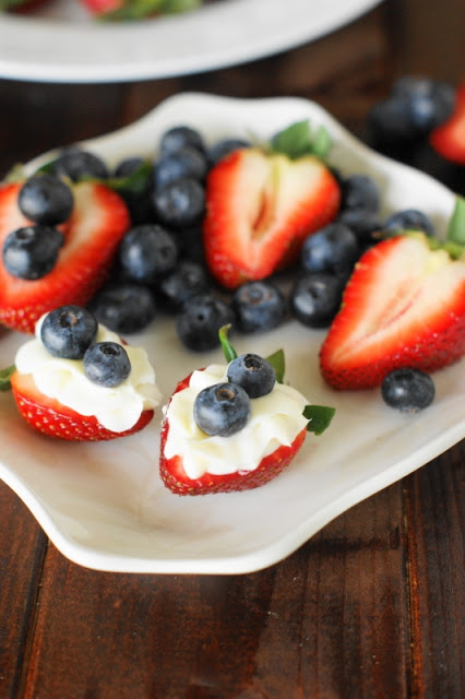 Strawberries and blueberries 