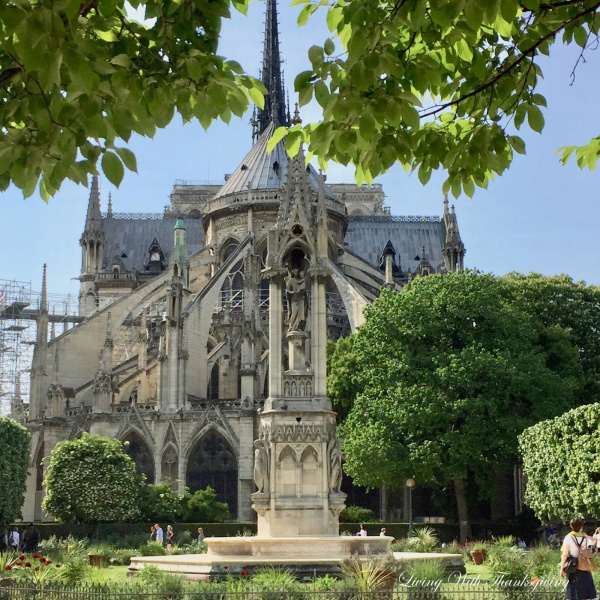 View of Notre Dame before the fire