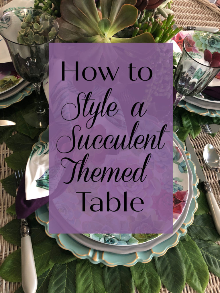 How to Style a Succulent Tablescape