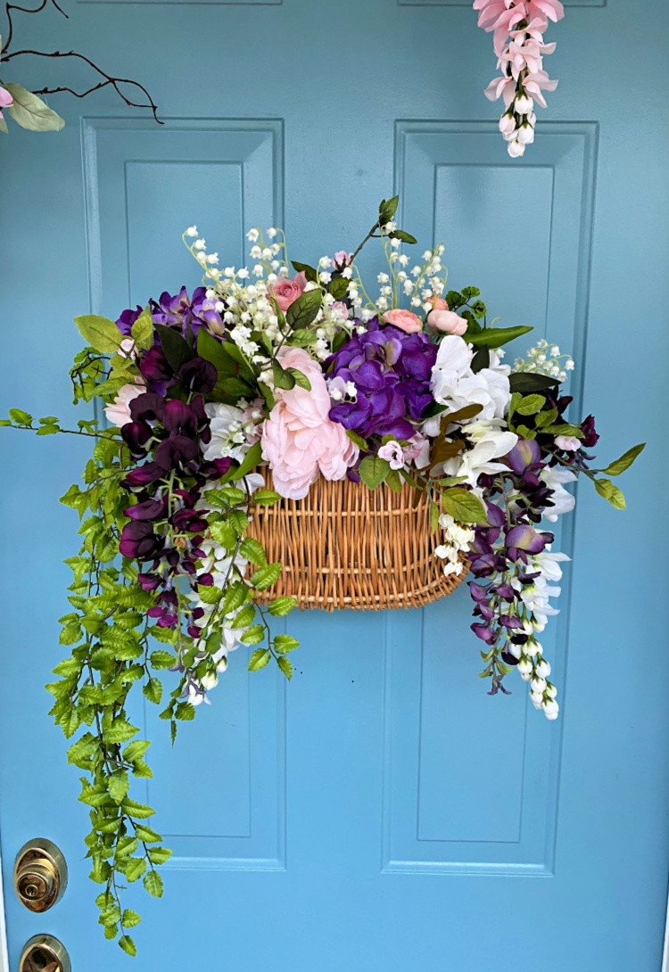 Spring Basket for Your Front Door