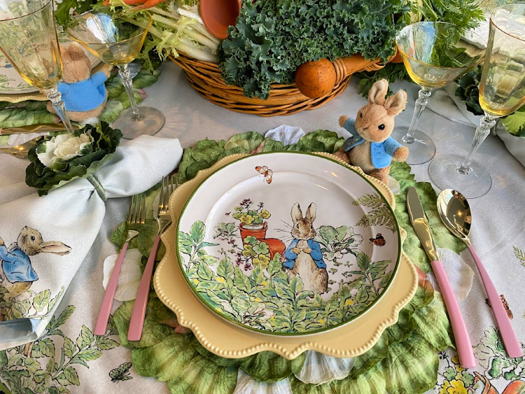 A Peter Rabbit Tablescape for Easter