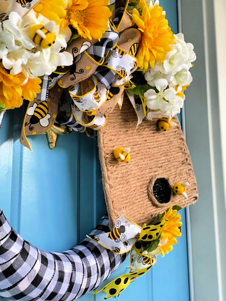 How to Make a Bee Skep Wreath