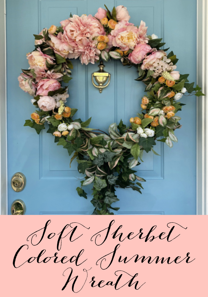 Soft Sherbet Colored Summer Wreath