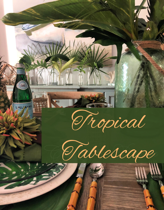 Welcome Summer with a Tropical Tablescape