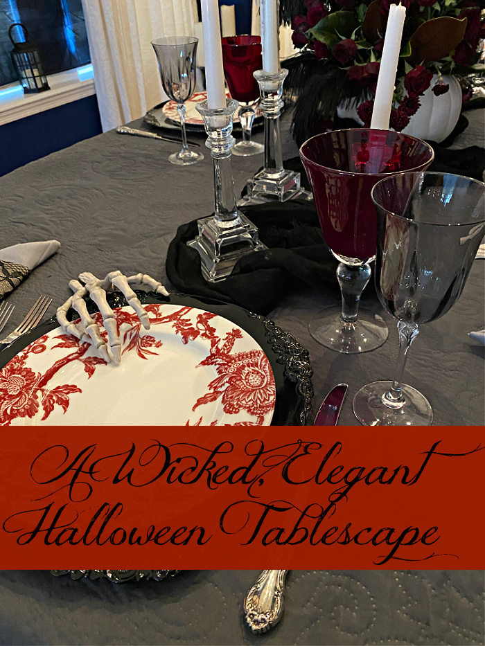 Look! How to set A Wicked, Elegant, Halloween Tablescape!