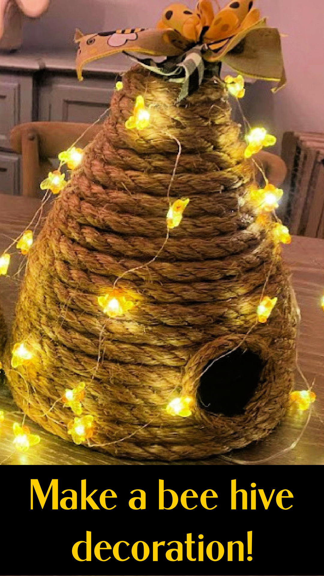 Easy DIY  Bee Hive ~ Bee Skep - She Holds Dearly