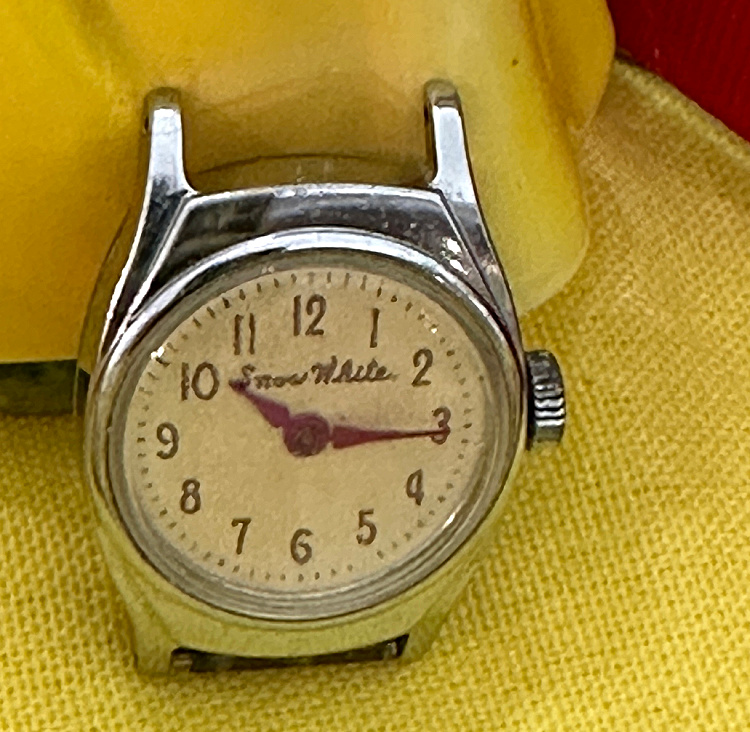 Original Snow White 1960 Disney watch without the yellow leather band 