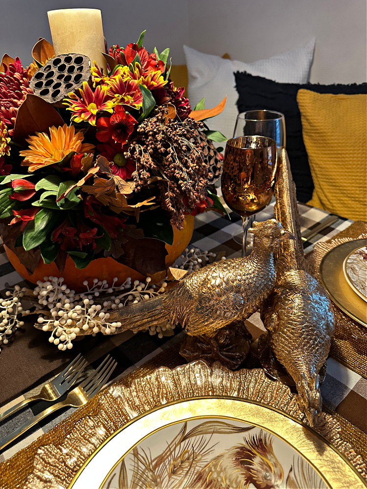 A Golden Fall Tablescape