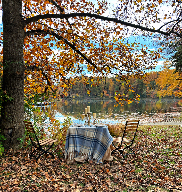 A Lakeside Fall Table for Two and a Giveaway!