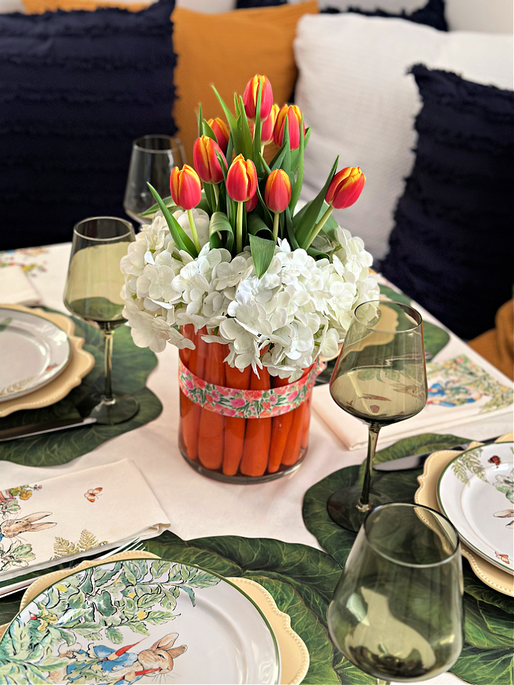 How to make an easy carrot arrangement for Easter