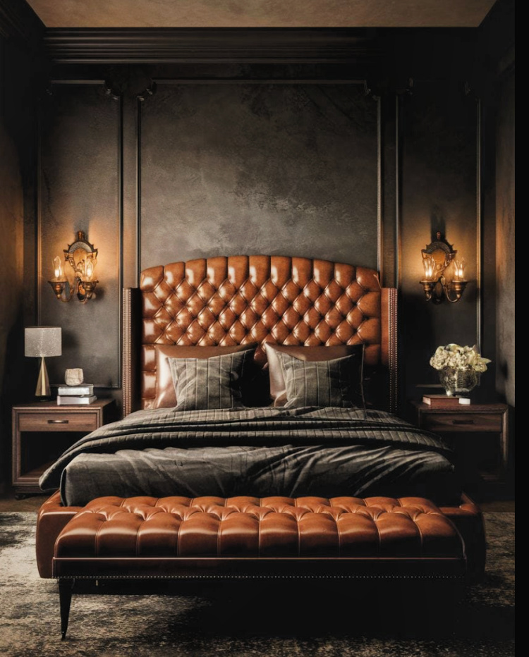 Ideas for styling a moody and romantic bedroom